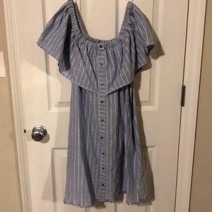 Striped Denim Dress